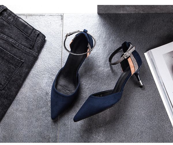 

new arrival women pumps small wedding shoes high heels lj200928, Black
