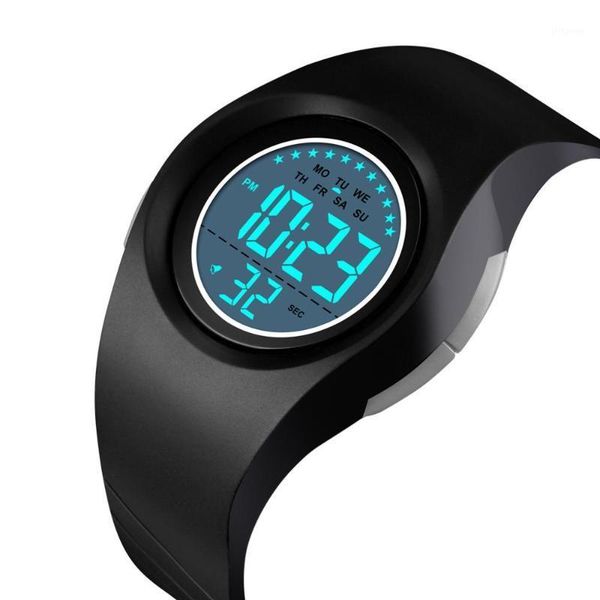 

wristwatches skmei children waterproof watch boys girls led digital sports watches plastic kids alarm date casual select gift for kid1, Slivery;brown