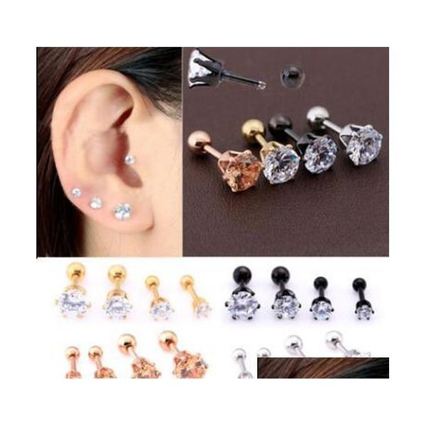 

high-quality new stainless steel six claw earrings, ear bone nails, nose nail jewelry punk nose rings stainless steel nose studs 4 lyeg, Silver