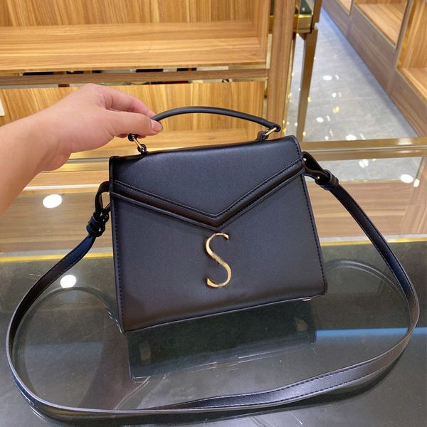 

leather black bags chain classic cross crossbody 2020 genuine real leather bag purse handbag bags ladies shoulder body pujor