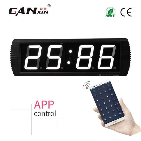 

[ganxin]4'' 4 digit 7 segment display led countdown timer digital wall clock app control1