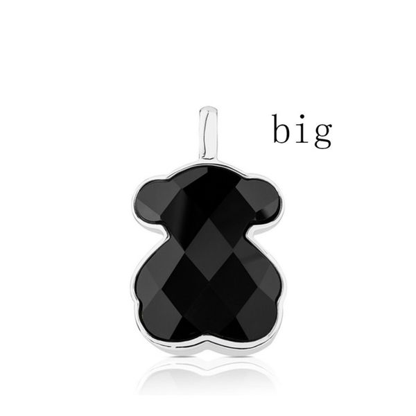 

new 2021 100% 925 sterling silver faceted black agate pendant female exquisite jewelry 215434560 original women simple jewelry big