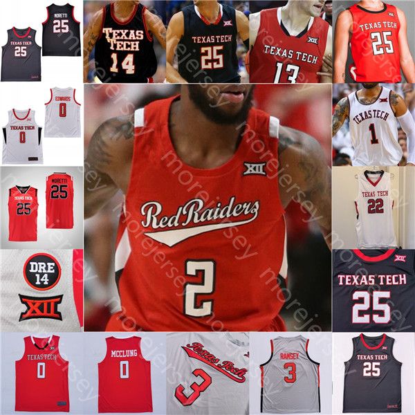 NEU Basketball Texas College 2022 Baseball Tech trägt maßgeschneidertes Jersey NCAA College Adonis Arms Marcus Santos-Silva Mylik Wilson Sardaar Calhou