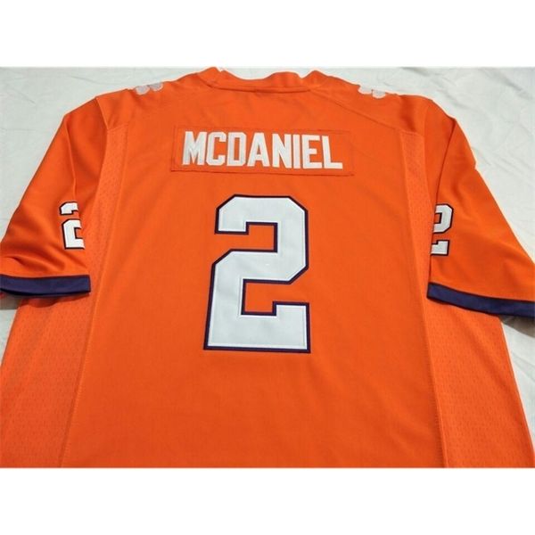 

clemson tigers deandre mcdaniel vic beasley jr ricky sapp real full embroidery college jersey size s-4xl or custom any name or number jersey, Black