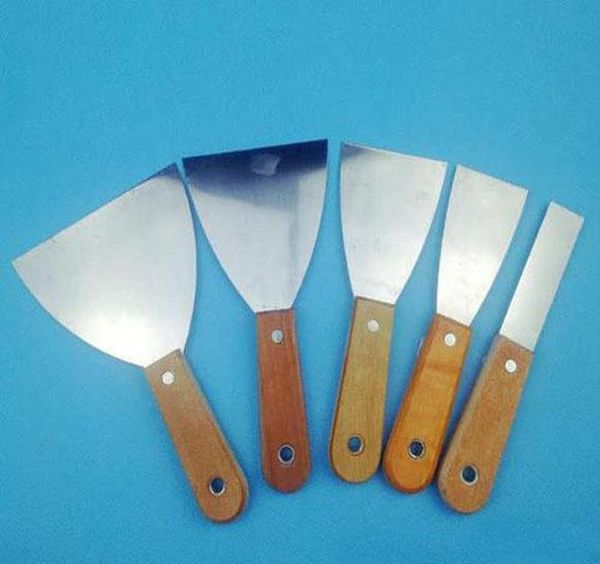 

wood handle putty knife scraper blade scraper wall plastering hand tool carbon steel batch knife for wmthkd loveshop01