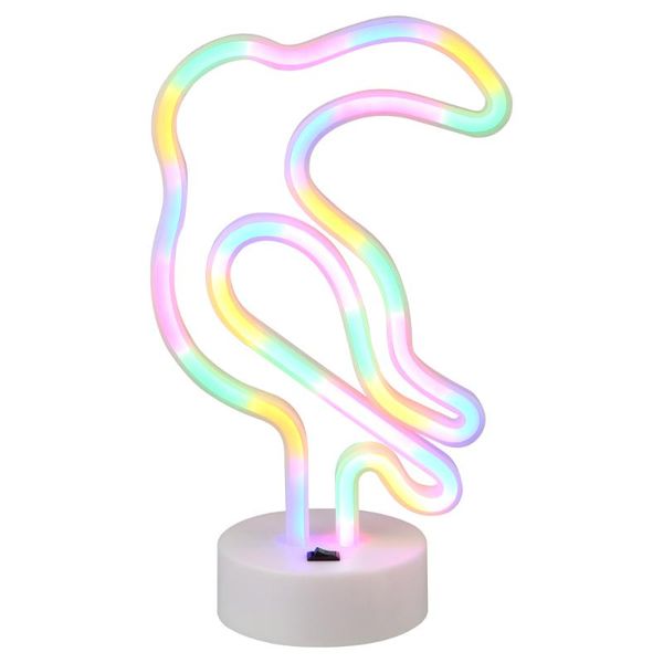 

1 pc toucan shape bedside lamp fashionable desk lamp novel neon (white)