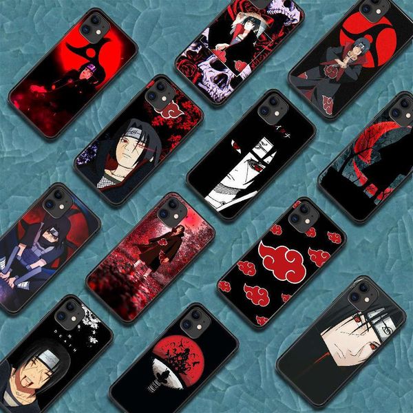 

3naruto uchiha itachi mobile phone cover vip 5 5s se 2020 6s 67 8 plus 11 12 mini x xs x xr pro max black upper coatingcf1