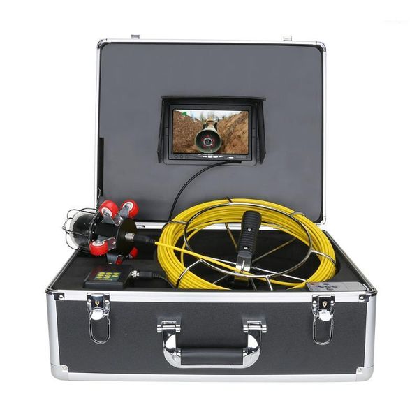 

cameras 7 inch pipe inspection video camera drain sewer pipeline industrial endoscope support dvr record360 degree rotating cam1