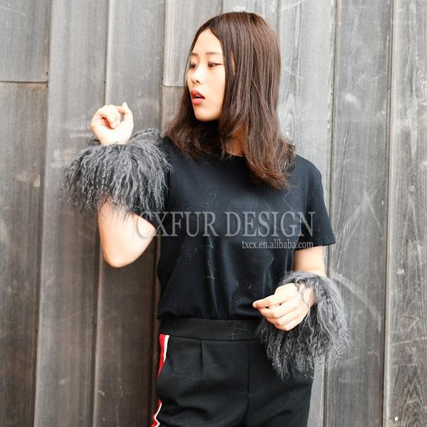 

cx-a-47s coat decoration cute and lovely mongolian lamb fur fur cuff1, Blue;gray