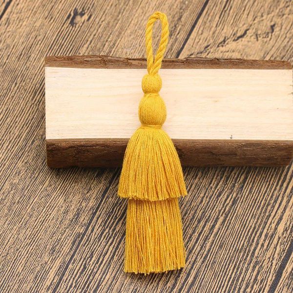 

5pc mini double layer tower tassel diy jewelry curtain garments decorative accessories key cell phone bag pendant craft tassels h sqcydr
