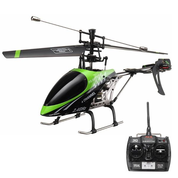 

drones feilun fx078 2.4g 4ch single blade mode 2 rc helicopter for models toys remote control aircraft rtf boys birthday gifts