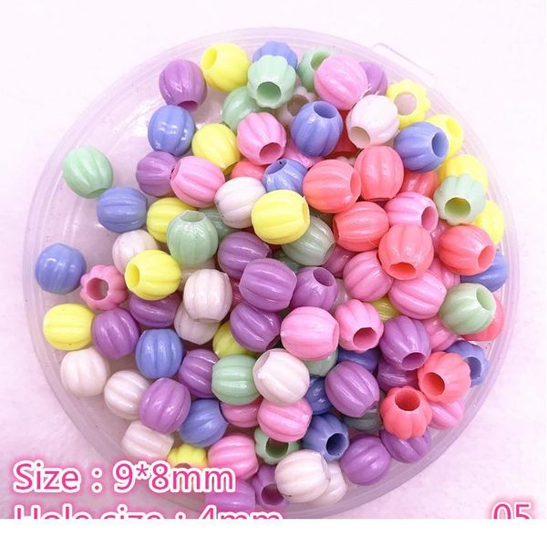 

50pcs/lot multicolour acrylic large hole beads for children children beads for jewelry making diy handmade bracelets nec qyleao, Crystal