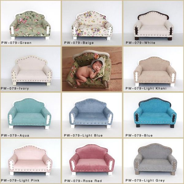 

clothing sets vintage born pography bed cute baby posing mini sofa for po shoot ready to ship, White