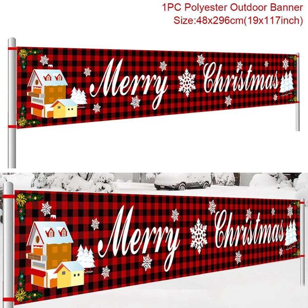 

fengrise santa claus outdoor banner merry christmas decoration for home 2020 christmas ornaments navidad noel new year 2021 jllwpz