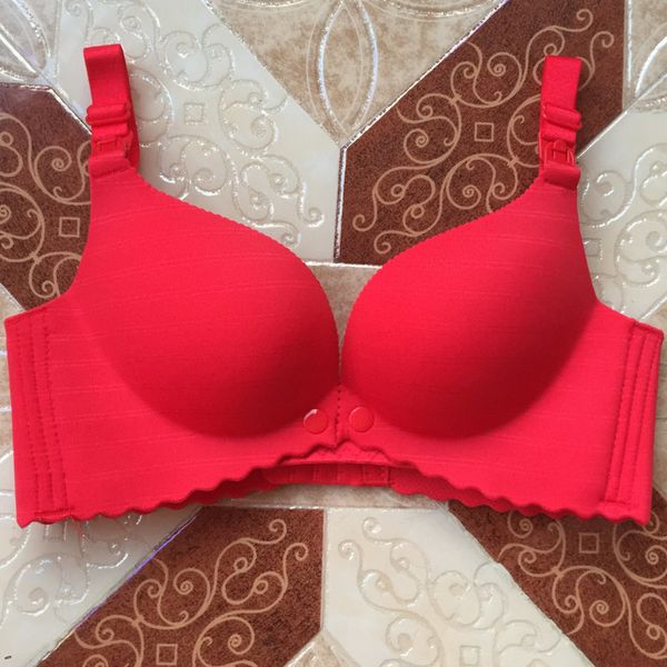 

ярко-красный грудь в груди толстые беременные женщины нижнее белье собирают бюстгальтер для предотвращения провисания во время беременности, White