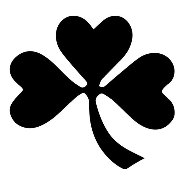 

15.9x14.7cm clover window cute vinyl decal leaf car sticker accessories c25-0874