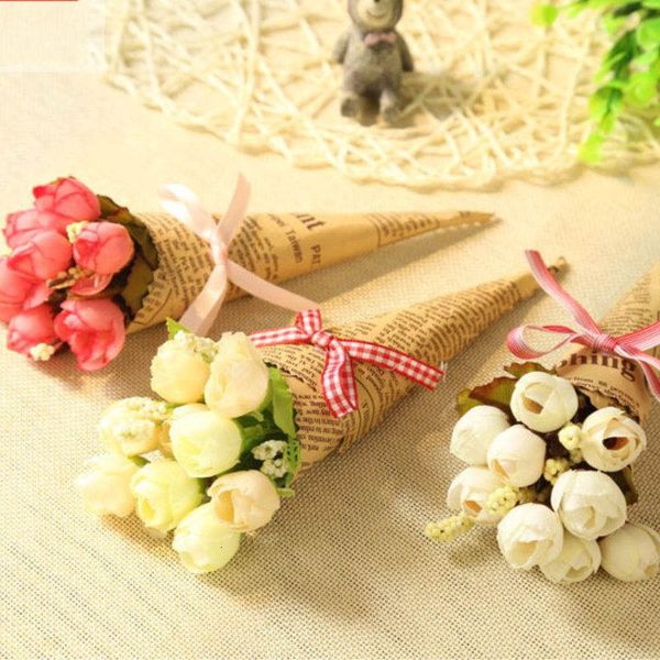 

factory pricehome decoration artificial mini rose valentine gift holiday simulation flower pgraphy props wholesale h