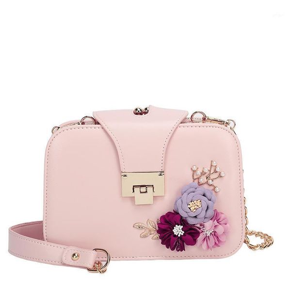 

fashion embroidered flower chain bag women pu leaather handbags bolsa mujer female ladies shoulder bag girl crossbody purse1