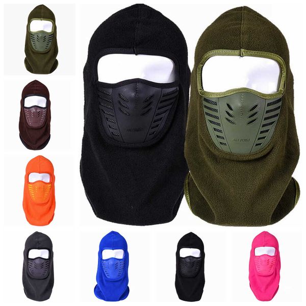 

outdoor cycling masks hat polar fleece windproof caps warm winter neck mask face mask skiing facail mask hats cyf4571