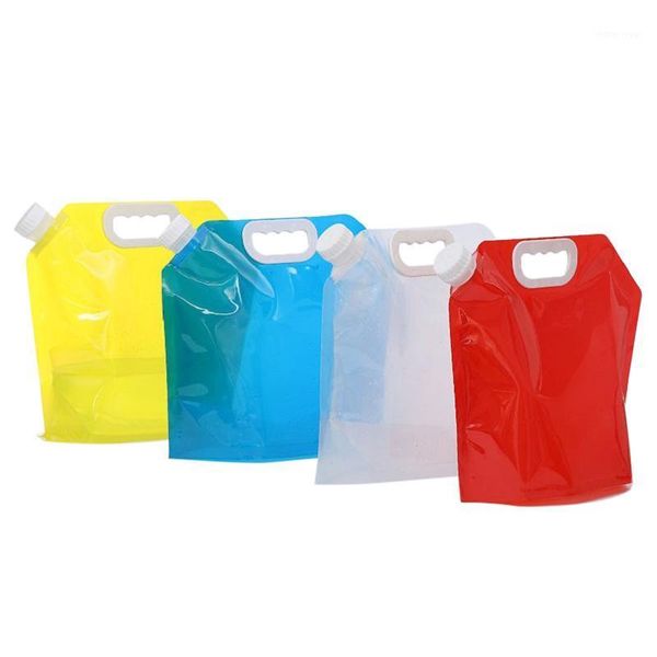

new-5l large capacity nozzle bag outdoor sports portable folding water bag travel camping mountaineering portable water1