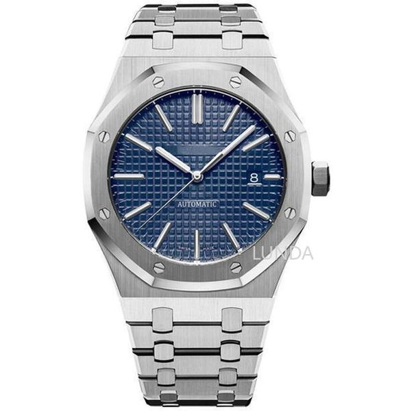 

luxury mens watches luxury 2813 automatic machinery luxury watches 41mm stainless steel men luminous business waterproof 30m wristwatch, Slivery;brown