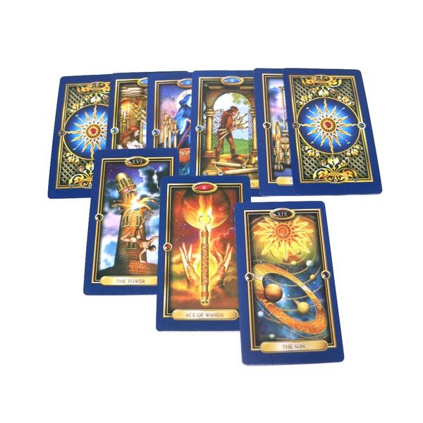 

gold tarot cards deck mystery bruice dagination fate tarot game для женских настольных игр карта игра h wmtekh