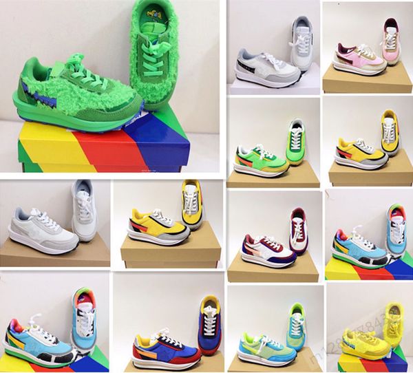 

kids run shoes boys girls green gusto sneaker pine green children sneakers sports trainers size 22-35