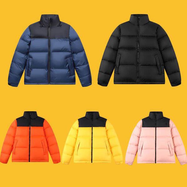 

north mens winter down jacket fashion new men's and womens winter jackets classic geometric thick warm parka, Black