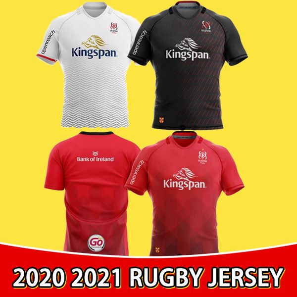 

2021 ulster home and away rugby jerseys kukri shirt ulster national team league jersey shirts s-5xl, Black;gray