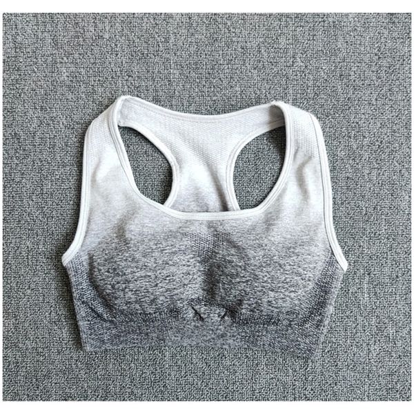 

women ombre yoga sport bra brassiere padded breathable athletic fitness running gym vest yoga sport push up sportswear f bbyama