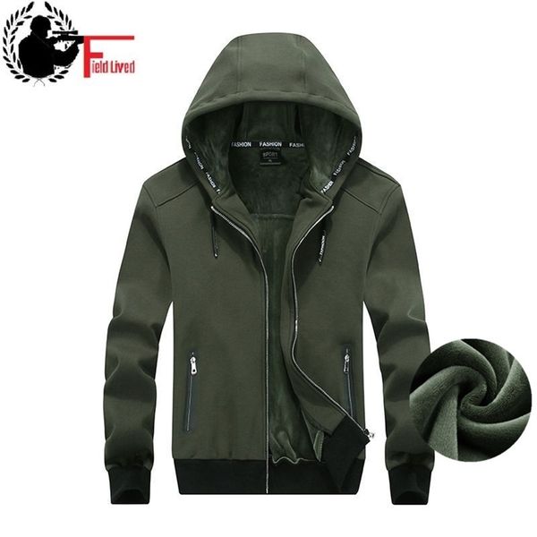 

fleece hooded thick men's winter jacket outwear warm velvet coat male overcoat big large size clothing plus 5xl 6xl 7xl 8xl 201118, Black;brown