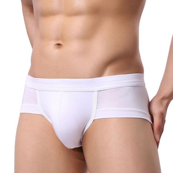 

men's underwear breathable comfortable soft brief cotton cuecas soft underpants man briefs shorts male panties under wear, Black;white