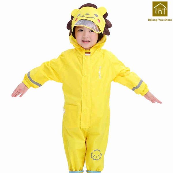 

rain gear soft outdoor light safe cute polyester poncho durable cover raincoat dzieci waterproof raincoats wkr0171, Red;brown