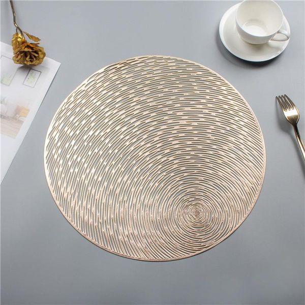 

pvc placemats восьмиугольные круглые коврики полый водонепроницаемый без скольжения теплоизоляционные колодки горки дома украшения дома ужин