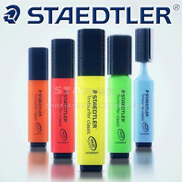 

8 шт. или 9шт. набор staedtter halliriclice наклонный маркер ручка детские граффити журнал маркер ручка примечание ручка школьные принадлежн, Black;red