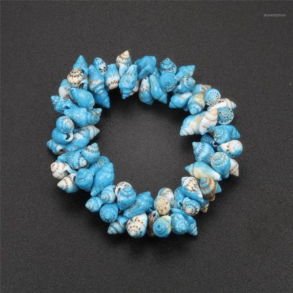 

colorful natural shell bracelet mini conch summer bohemian beach seashell cowrie stretch charm bracelet for women wrist jewelry1, Golden;silver