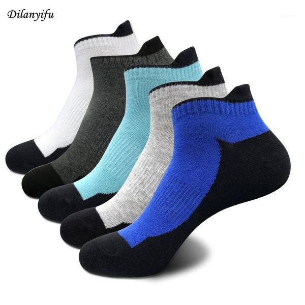

2020 autumn fashion business casual men's cotton socks sport socks breathable ankle sock for male size eur 39-451, Black