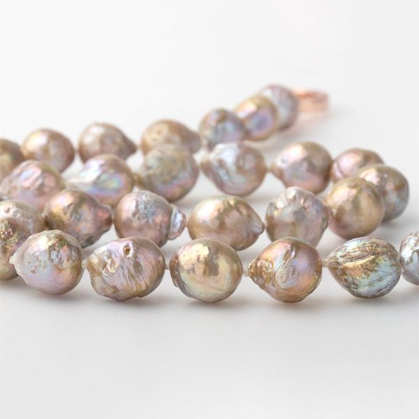 

chokers uniqoe nucleated big fresh water semi-pearl necklace multi-colours beads, Golden;silver