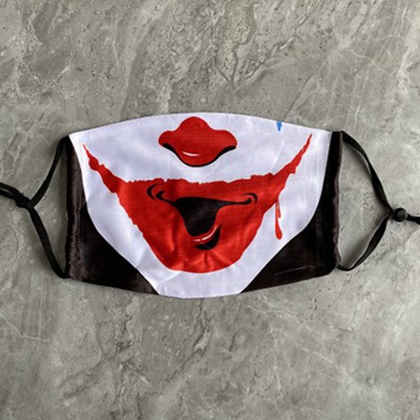 

factory clown spoof halloween masks skull 3d pumpkin adjustable mouth mask anti dust reusable washable face cover 1000pc