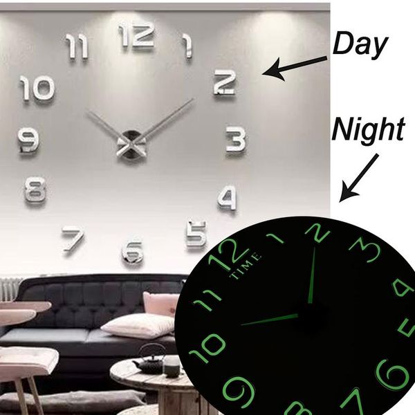 

новые световые настенные часы большие часы часы horloge 3d diy акриловые зеркальные наклейки кварц дювар саат клок мод wmtkvm
