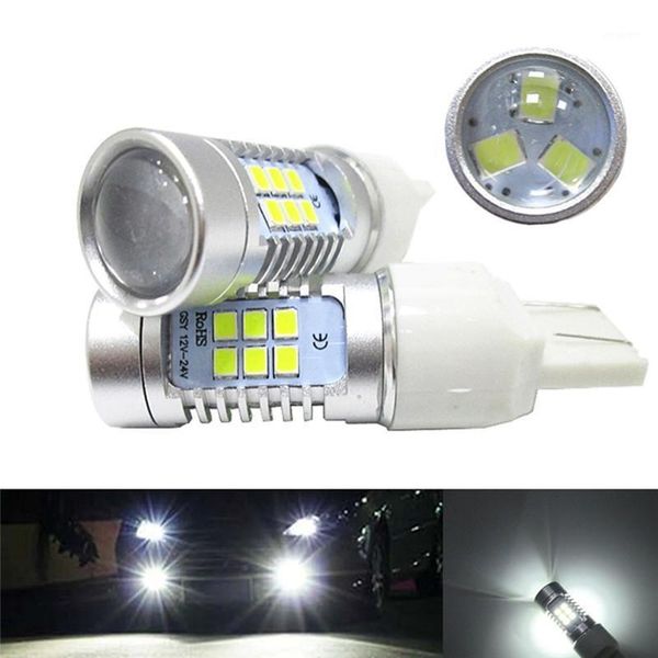 

car headlights and good quality 2x t20 7443 led 21smd bulb for brake reverse parking fog light lamp1