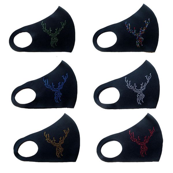 

christmas new arrival designer washed cartoon rhinestone santa claus mask dust and haze fashion face masoutletbot3