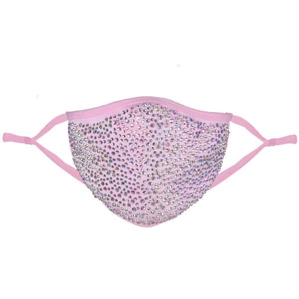 

fashion dustproof face bling diamond protective mask pm2.5 mouth masks washable reusable women colorful rhinestones facemask 3 nd9d1