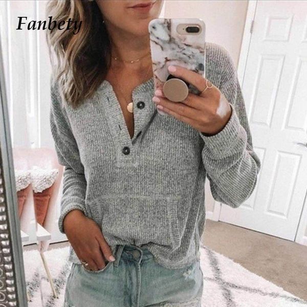 

fanbety women autumn long sleeve button rib blouse elegant 2020 winter casual solid color basic shirt blusas lady plus size 1, White