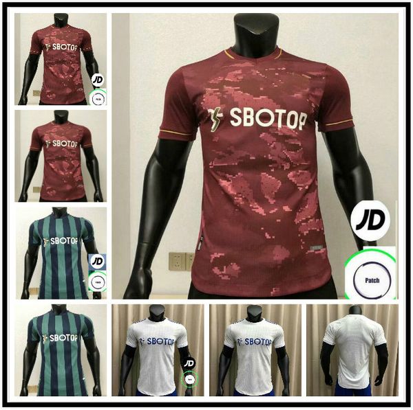 

player version 20 21 phillips bamford forshaw soccer jerseys 2020 2021 koch costa alioski phillips bamford training football shirt uniform, Black;yellow