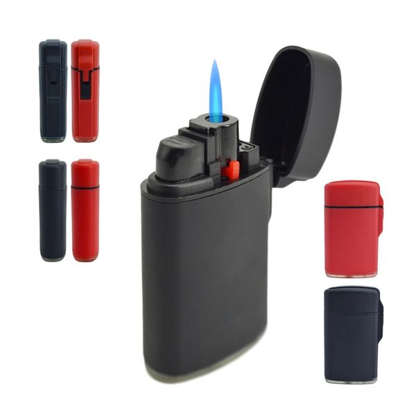 Toptan Ucuz Kompakt Jet Çakmak Torch Mavi Alev Rüzgar Geçirmez Doldurulabilir Bütan Gaz Çakmak Mini Puro Çakmak Dropship Gadgets Erkekler için