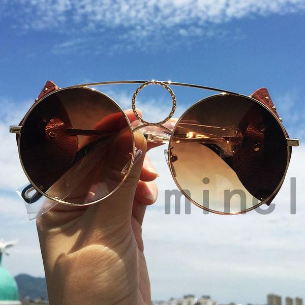 

sunglasses full crystal frame oval for women 2021 punk sun glasses female vinatge rimless small alloy shades nx, White;black