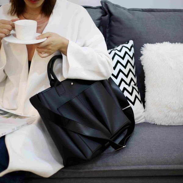 

2020 new pu leather lapbag simple handbags famous brands women shoulder bag casual big tote vintage ladies crossbody bags c1116