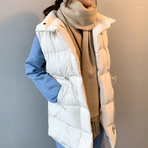 

women's warm vest autumn winter jacket women korean style coat female sleeveless jackets fashion 2020 chaleco mujer pph23591, Black