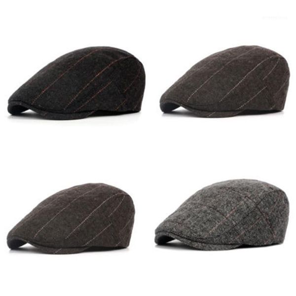

men british style beret hat adjustable flat cap beret hats herringbone newsboy hat gatsby peaky blinder sport golf1, Blue;gray